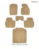 Nerova Pochi full mat set — front, rear and boot in natural undyed chunky sisal