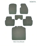 Nerova Silver Grey full mat set — front, rear and boot in silver grey natural sisal