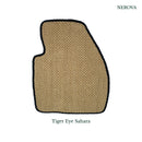 Nerova Sahara sisal mat in driver footwell — warm sand woven natural sisal, custom car mat India