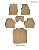 Nerova Sahara full mat set — front, rear and boot in warm sand natural sisal