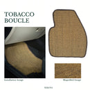 Nerova Origin Tobacco bouclé sisal car mat set — product graphic, warm brown natural sisal